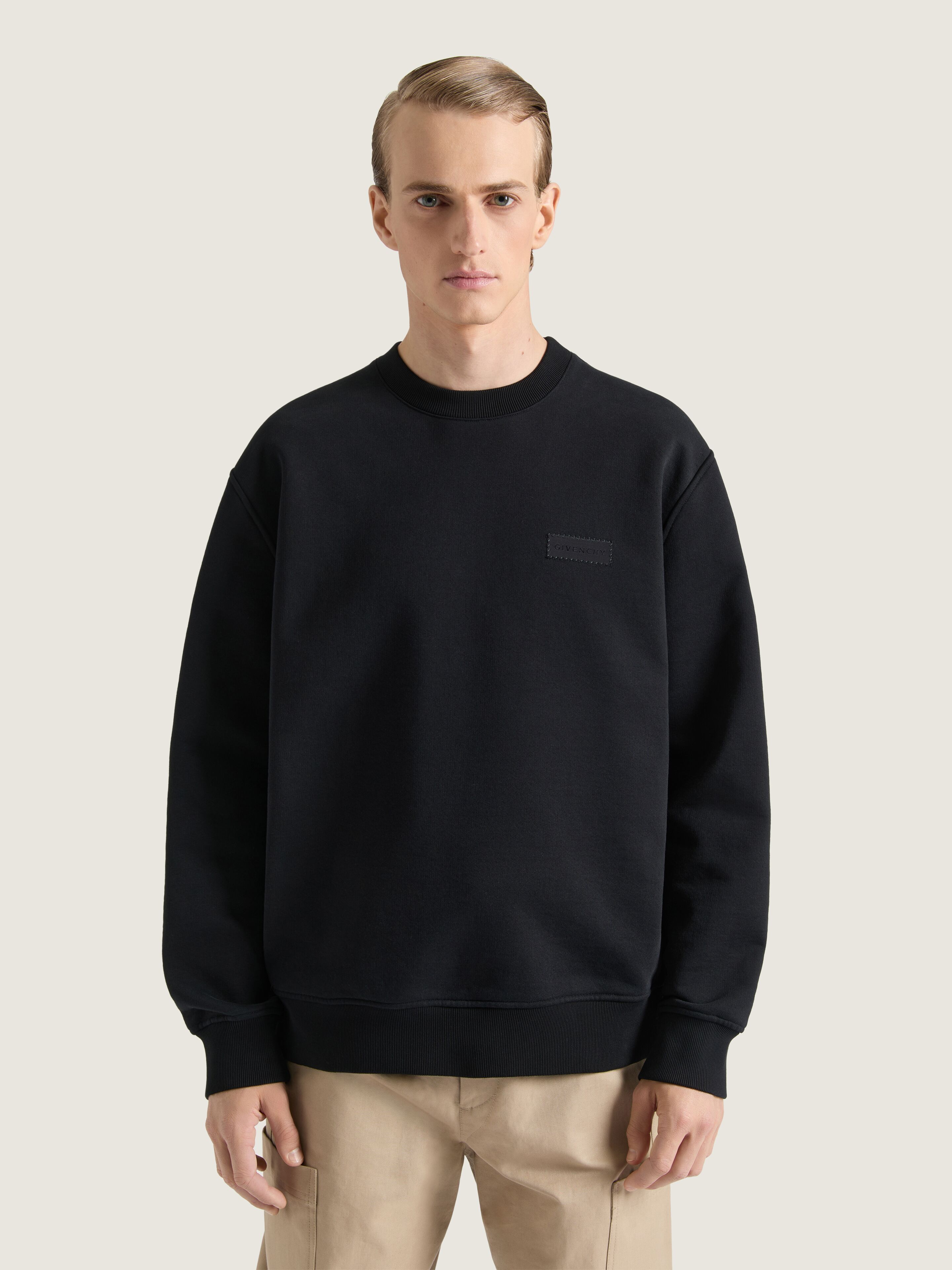 Sweatshirt in fleece with GIVENCHY patch